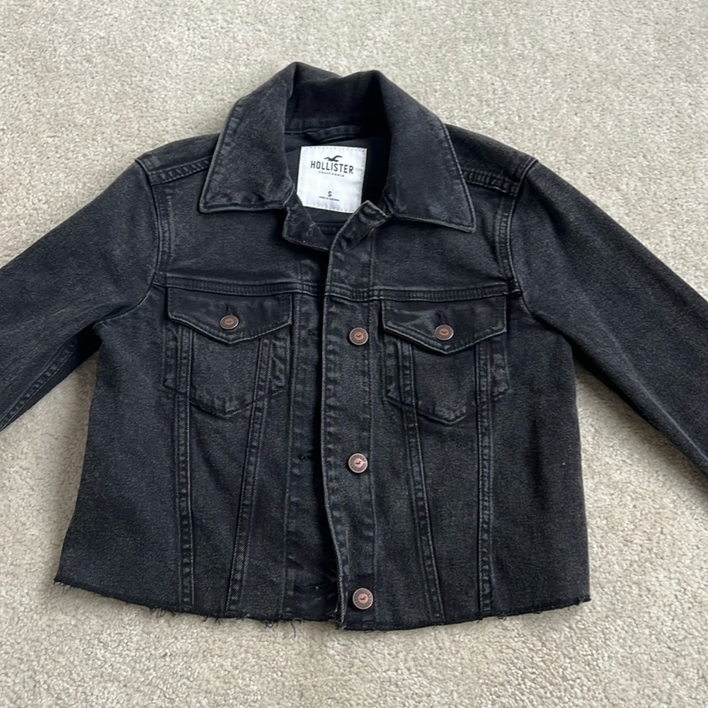 Hollister denim jacket in black